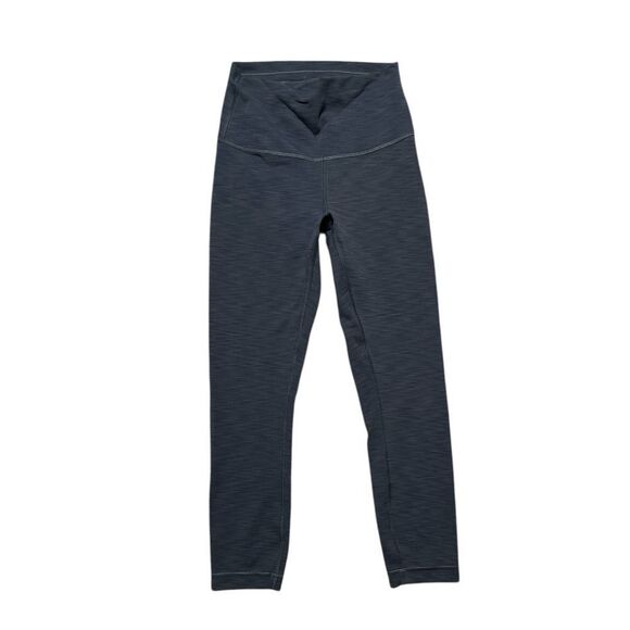 LULULEMON Wunder Train High-Rise Crop Heathered Gray Size 4 - Picture 2 of 9